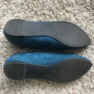 Kelly & Katie Shoes - Turquoise / Teal Suede Flats Kelly & Katie Shoes - Turquoise / Teal Suede Flats